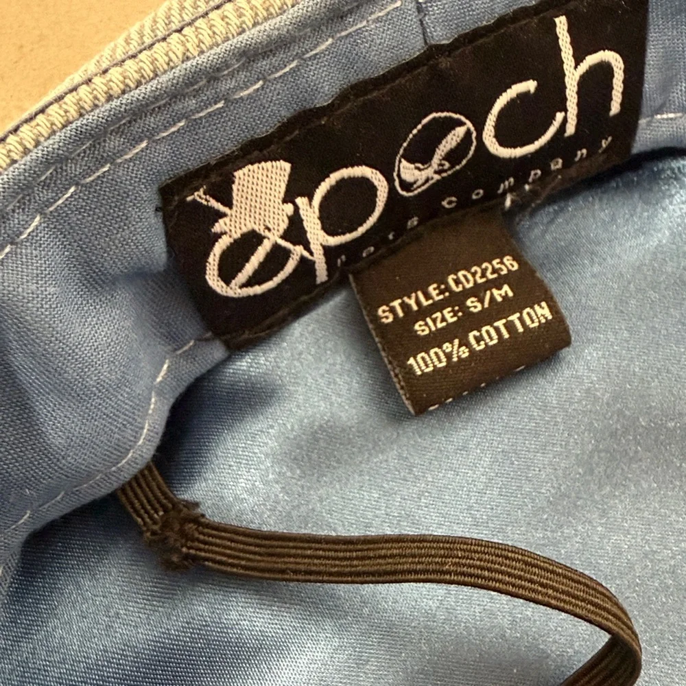 Epoch Sz S/M Stylish Blue Greek Fisherman Sailor Newboy Flat Cap Braided Band